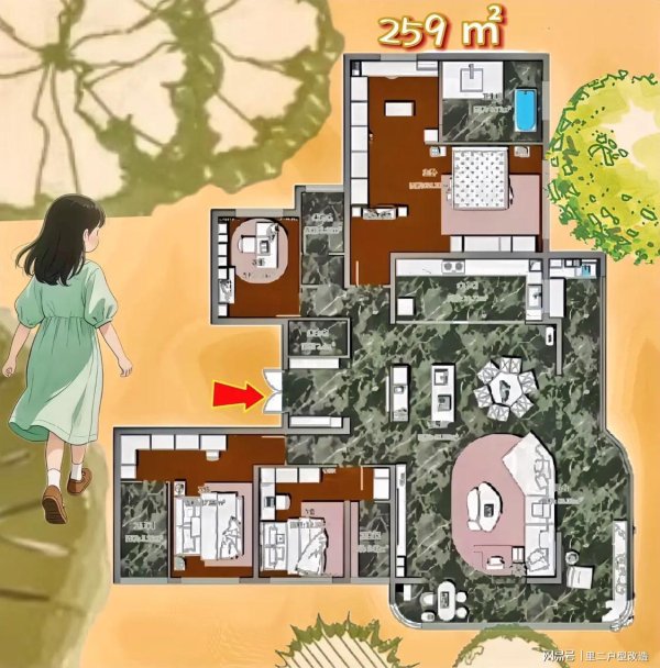 鑫恒盈配资 最有面儿，259㎡通透合院六面来，风和光，成客厅主角！