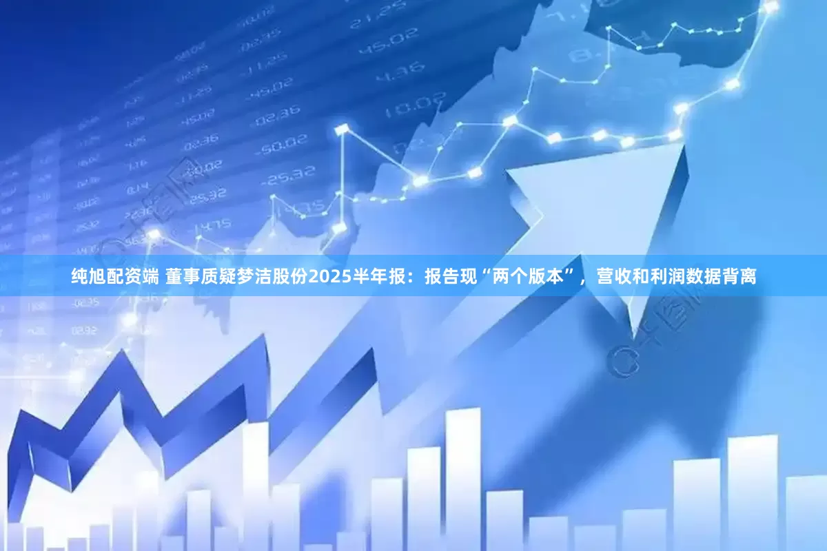 纯旭配资端 董事质疑梦洁股份2025半年报：报告现“两个版本”，营收和利润数据背离